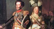 Pintura de Dom Pedro I, de Portugal, e Leopoldina, da Áustria - Divulgação