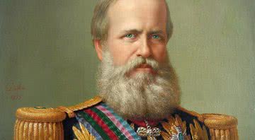 D. Pedro II em retrato de Delfim da Câmara, em 1875 - Wikimedia Commons