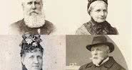 Registros de D.Pedro II, Teresa Cristina, Princesa Isabel e Conde D’Eu - Montagem com reproduções