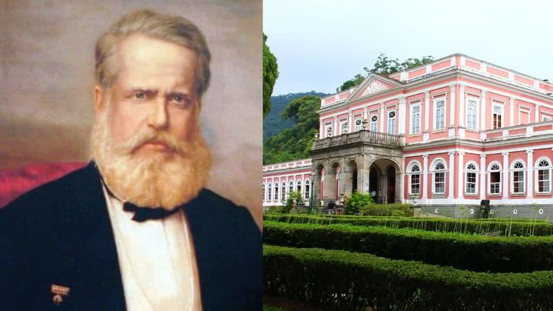 D. Pedro II em montagem como Palácio de Guanabara