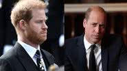 Á esquerda Harry e à direita príncipe William - Getty Images