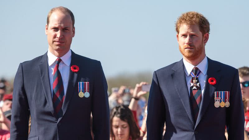 Harry e William em eventos de 2017 - Getty Images