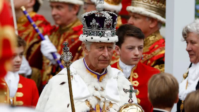 Charles III durante sua coroação - Getty Images