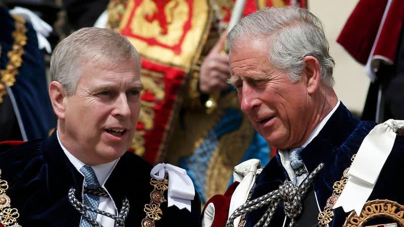 Príncipe Charles e príncipe Andrew em 2015 - Getty Images