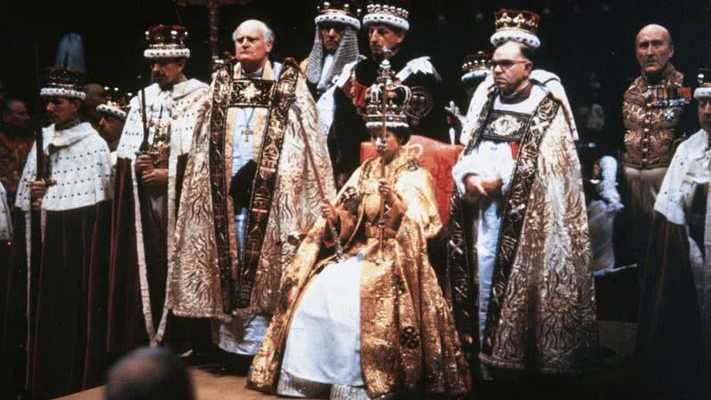 Coroação da Rainha Elizabeth II, em 1953, na Abadia de Westminster - Getty Images