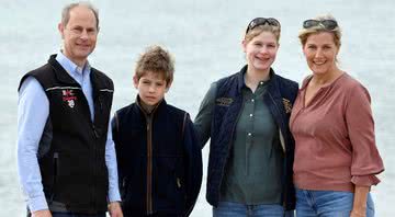 Príncipe Edward, Sophie, Louise e James, em 2020 - Getty Images