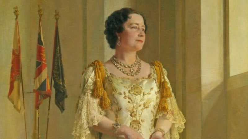 Pintura representando Elizabeth, a Rainha-mãe - Domínio Público/ Creative Commons/ Wikimedia Commons