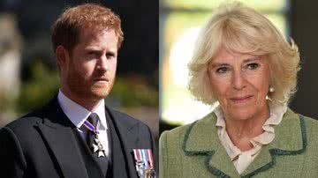 O príncipe Harry e a nova rainha, Camilla Parker - Getty Images