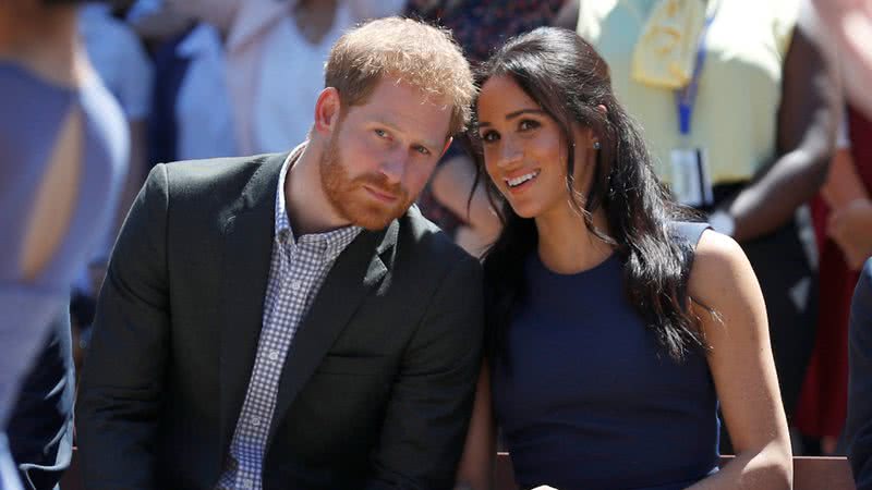 O casal Harry e Meghan Markle - Getty Images