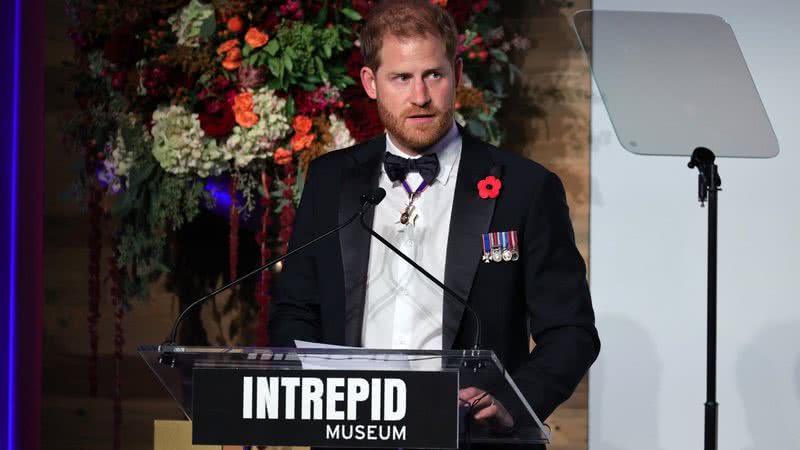 Príncipe Harry em evento do Intrepid Museum (2021) - Getty Images
