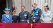 Fotografia de Elizabeth II, Meghan Markle, Príncipe Harry, Príncipe William e Kate Middleton - Getty Images