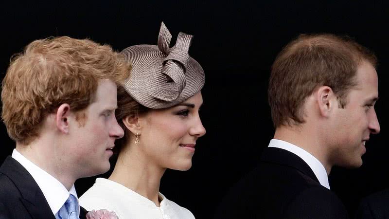 Kate, William e Harry, em 2011 - Getty Images