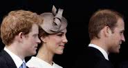Kate, William e Harry, em 2011 - Getty Images