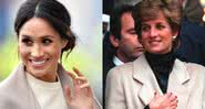 Meghan Markle e princesa Diana, respectivamente - Getty Images