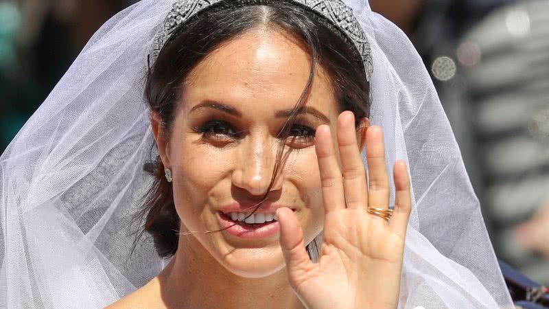 Meghan Markle, em seu casamento no ano de 2018 - Getty Images