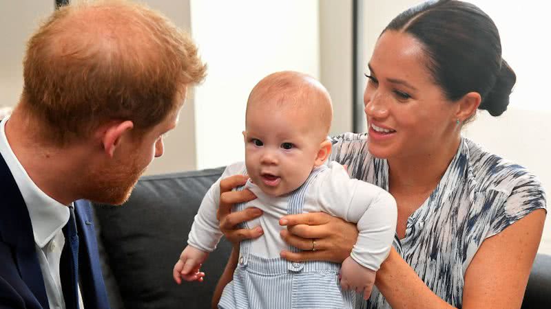 Harry, Archie e Meghan - Getty Images
