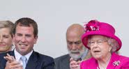 Peter Phillips e rainha Elizabeth II, em 2016 - Getty Images