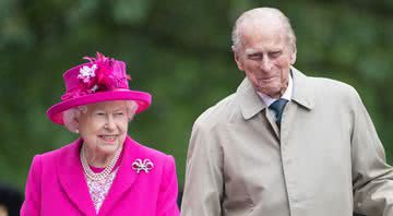 O agora falecido Príncipe Philip ao lado da rainha Elizabeth - Getty Images