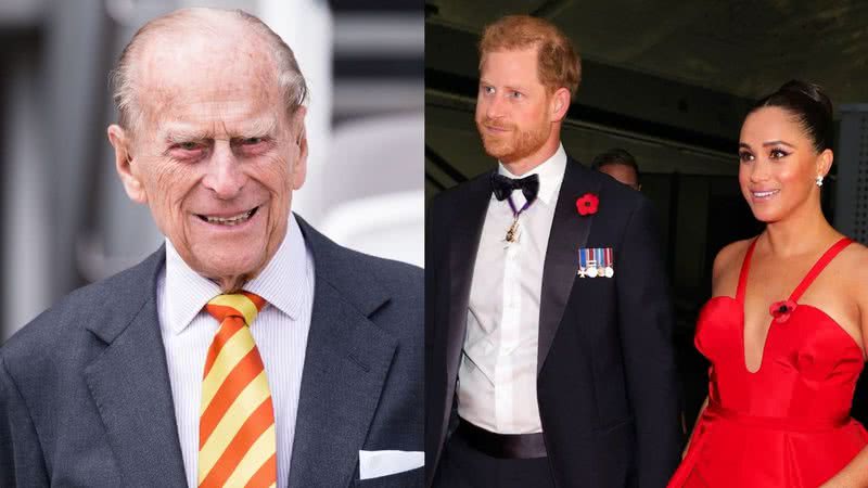 Príncipe Philip, Harry e Meghan - Getty Images