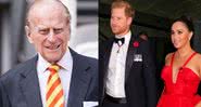 Príncipe Philip, Harry e Meghan - Getty Images