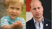 Foto do príncipe William na infância e fotografia recente - Divulgação/The Royal Family Channel/Youtube / Getty Images