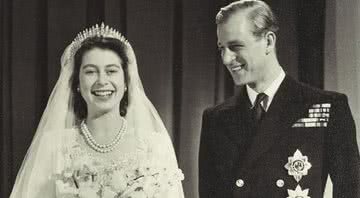 Elizabeth e Philip durante cerimônia de casamento - Divulgação/Royal.uk