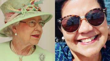 Montagem com fotografia da rainha Elizabeth II e da brasileira Margarette Mattos - Getty Images/ Divulgação/Instagram/@margarettemattos