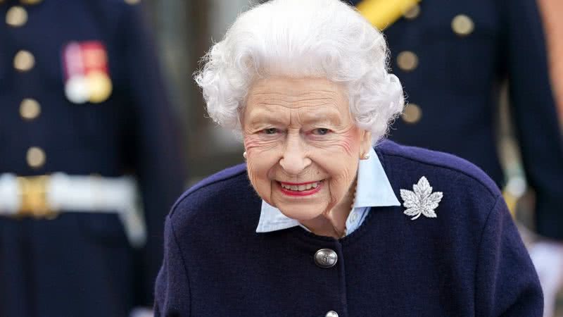 Rainha Elizabeth II no castelo de Windsor