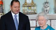 Rainha Elizabeth II e Tupou VI, rei de Tonga - Getty Images