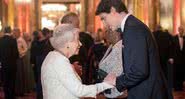 Elizabeth II em evento oficial ao lado de Justin Trudeau - Getty Images