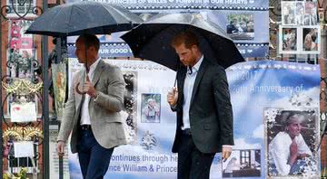 William e Harry em evento feito em homenagem à Diana - Getty Images