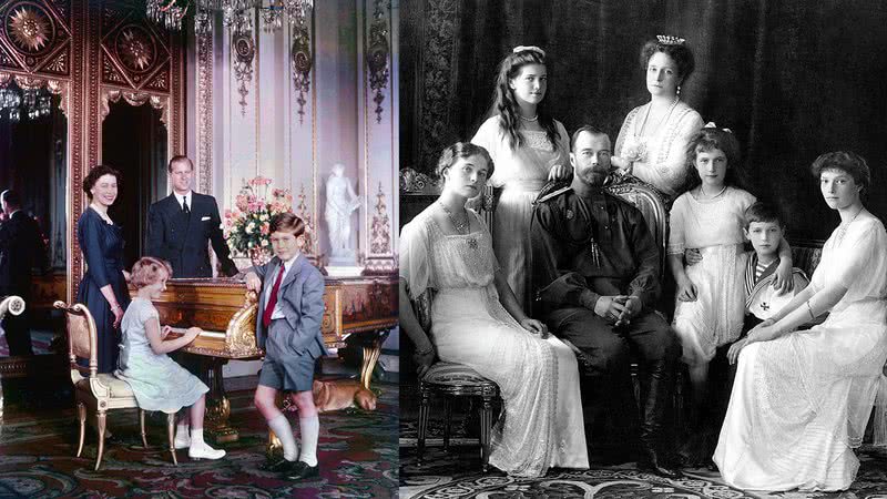 Família real britânica e os Romanov - Creative Commons