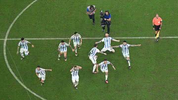 Argentina durante a disputa com a França, neste domingo, 18 - Getty Images