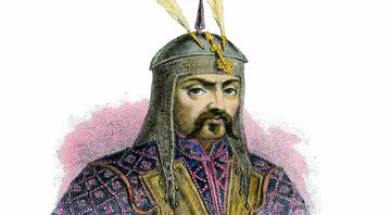 Gengis Khan foi imperador dos mongóis e foi retratado de formas diversas, como nesta gravura - Getty Images