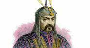 Gengis Khan foi imperador dos mongóis e foi retratado de formas diversas, como nesta gravura - Getty Images