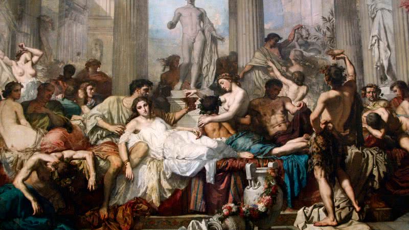 Pintura Les Romains de la d̩cadence, de Thomas Couture - Getty Images