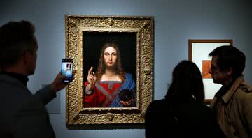 Quadro Salvatore Mundi de Leonardo da Vinci - Getty Images
