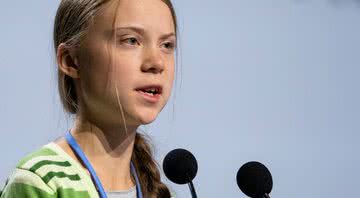 Greta Thunberg durante conferência da COP25 em Madri - Getty Images