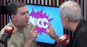 Glenn Greenwald discutindo com Augusto Nunes - Reprodução Youtube Pânico Jovem Pan