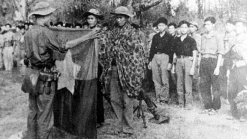 Vietcongues realizam juramento antes da ofensiva - Divulgação