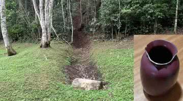 Possível geoglifo é encontrado em SP - Divulgação/ Dakila Pesquisas / DINO
