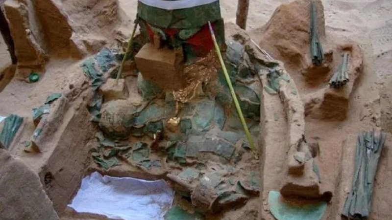 Descoberta de civilização Sincán - Reprodução: Agência Andina