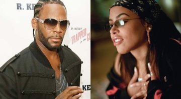 Montagem mostrando R.Kelly (à esquerda) e Aaliyah (à direita) - Wikimedia Commons
