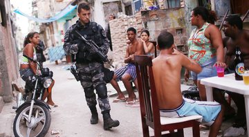 Ação policial no Complexo da Maré em 2014 - Getty Images