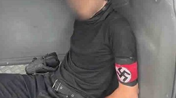Jovem que tentou atentado usava braçadeira nazista - Reprodução/Video