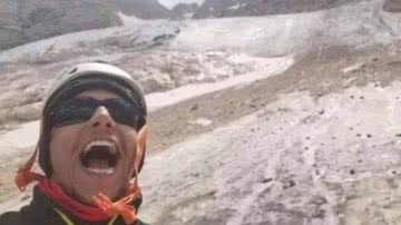 Selfie tirada por Filippo Bari minutos antes de avalanche - Divulgação