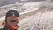 Selfie tirada por Filippo Bari minutos antes de avalanche - Divulgação