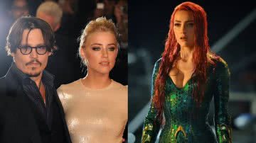 O ex-casal de atores Johnny Depp e Amber Heard e a atriz em "Aquaman" - Getty Images / Divulgação/Warner Bros
