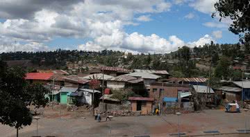 Fotografia de vilarejo em Amhara, na Etiópia - Ludger Heide/ Creative Commons/ Wikimedia Commons