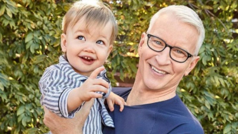 O jornalista Anderson Cooper e o filho Wyatt Morgan - Divulgação/Instagram/@andersoncooper